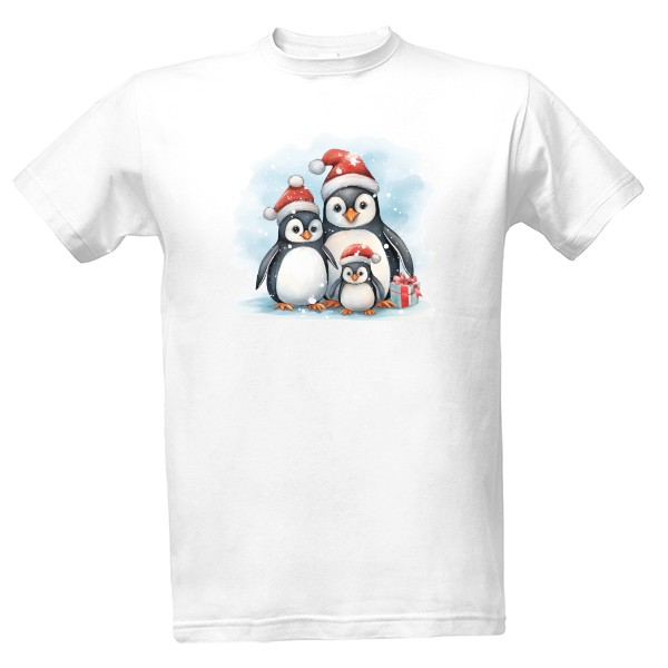 Tričko s potiskem Tučňáci