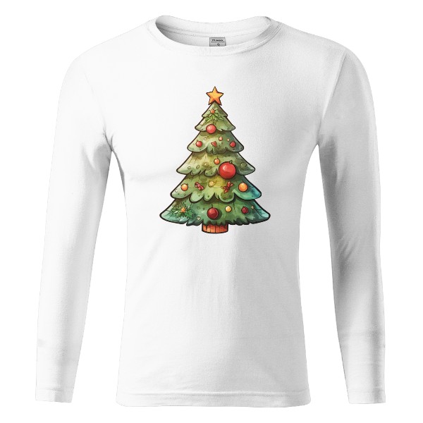 Tričko s potiskem Vánoční stromeček