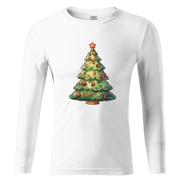 Tričko s potiskem Vánoční stromeček