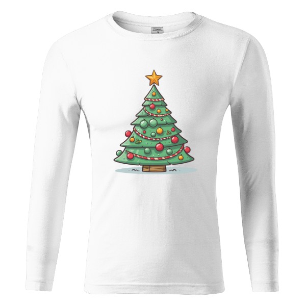 Tričko s potiskem Vánoční stromeček