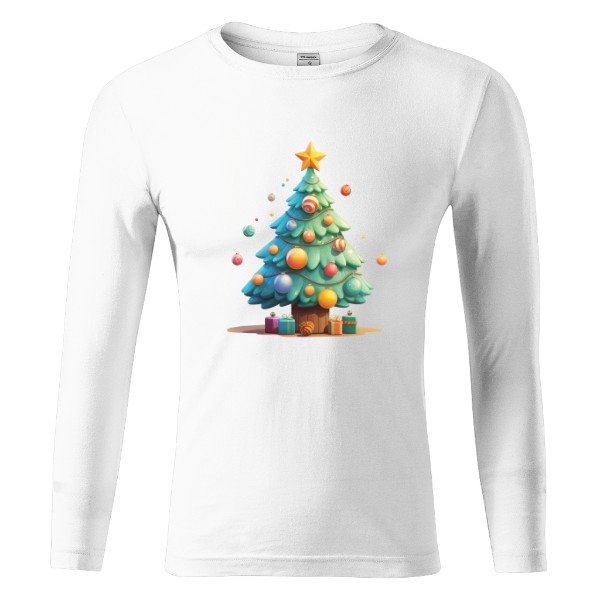 Tričko s potiskem Vánoční stromeček