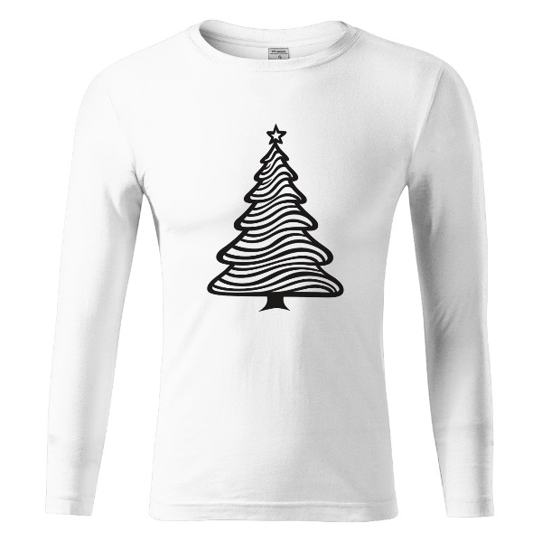 Tričko s potiskem Vánoční stromeček
