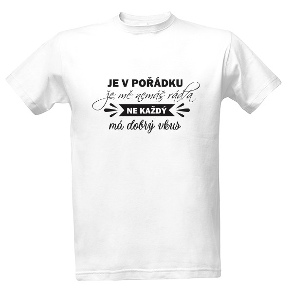 Tričko s potiskem Dobrý vkus